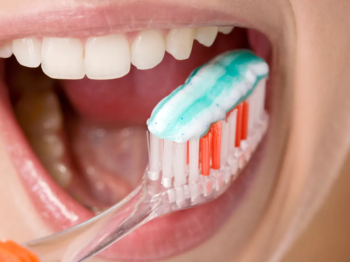 brushing teeth image