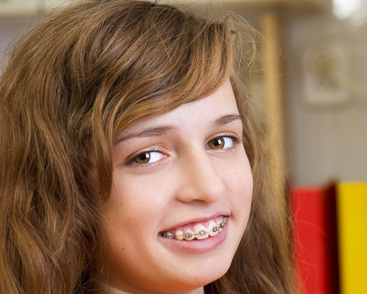 girl braces smile picture